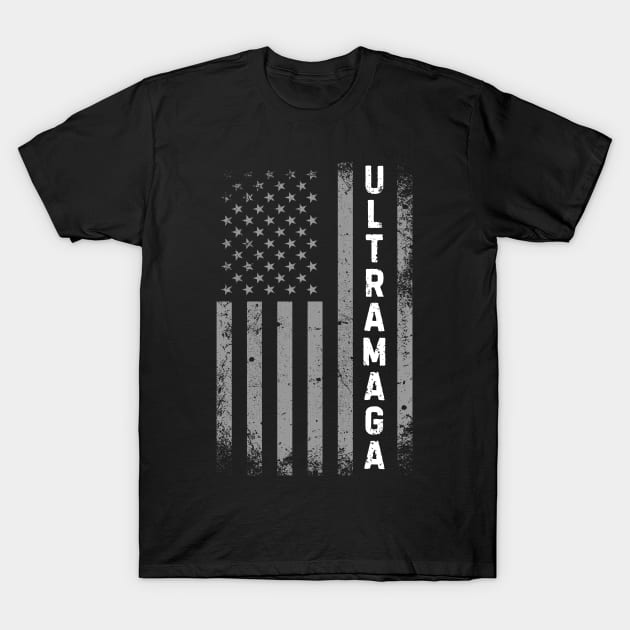 Ultra MAGA American Flag Patriotic Republican Pro Trump T-Shirt by zofry's life